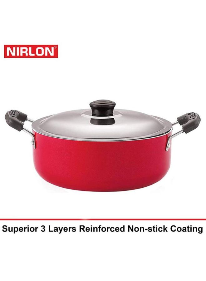 Nirlon - 4-Piece Aluminium Non-Stick Cookware Set Red 36x18.4x20cm - Image 1