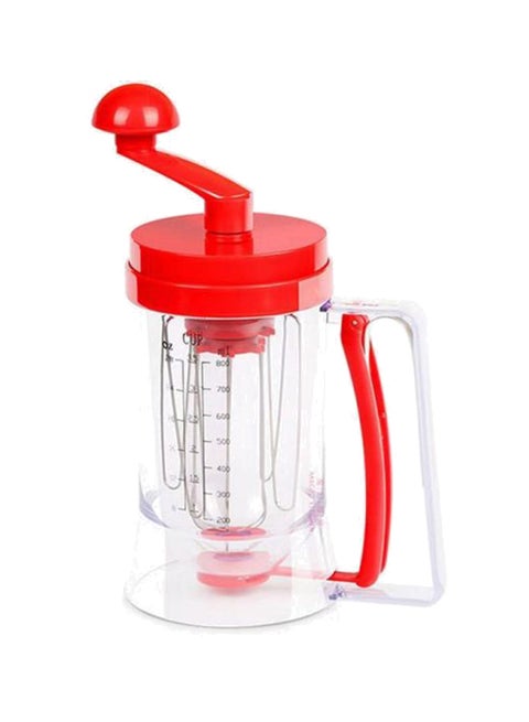 Batter Dispenser With Measuring Label Red/Clear 30cm
