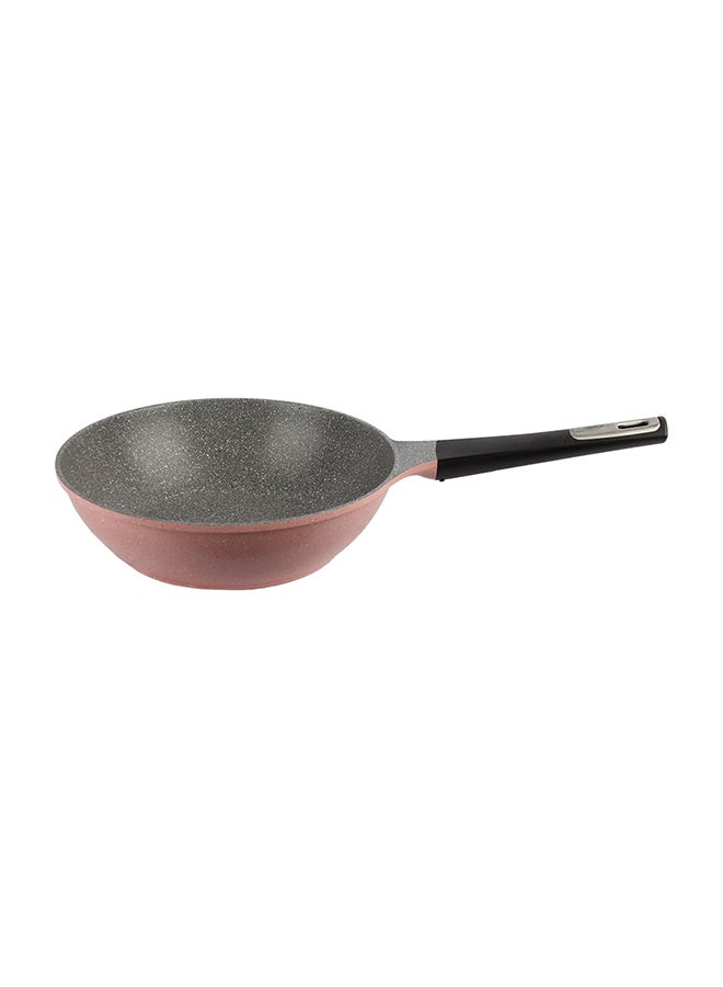 Neoflam Granite Deep Frying Pan Pink/Black 26cm