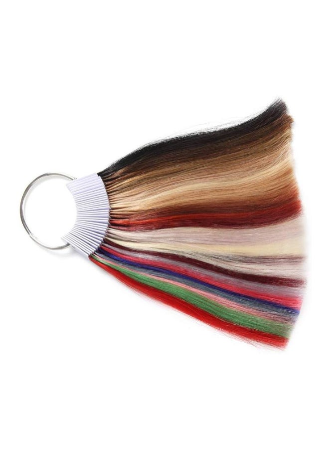 رينبوول حلقة اختبار لألوان تلوين الشعر البشري ريمي متعدد الألوان 8بوصة - Image 2