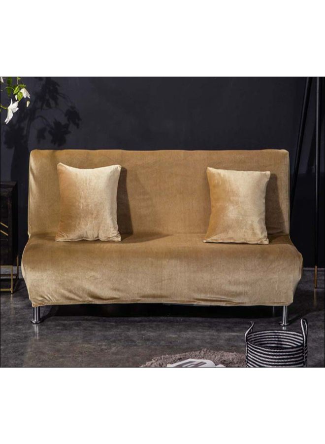 Simple Style Living Room Sofa Slipcover Brown 110x160cm 