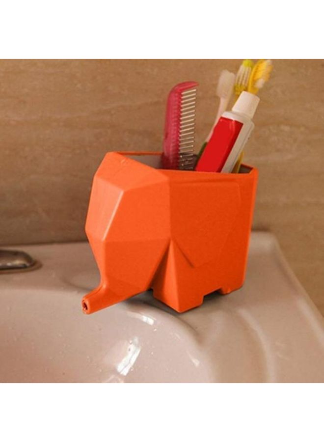 Jumbo Sink Cutlery Toothbrush Holder Orange - Image 4
