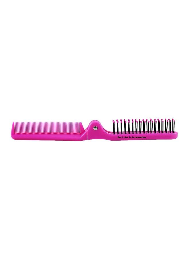 Folding Plastic Comb Pink/Black - v1571377880/N29268709A_1