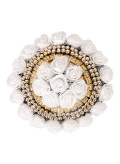Artificial Hair Accessory White/Gold/Black