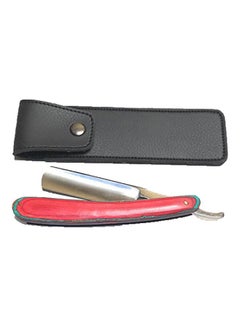 G.B.S Straight Razor With Case Red/Silver  - Image 1
