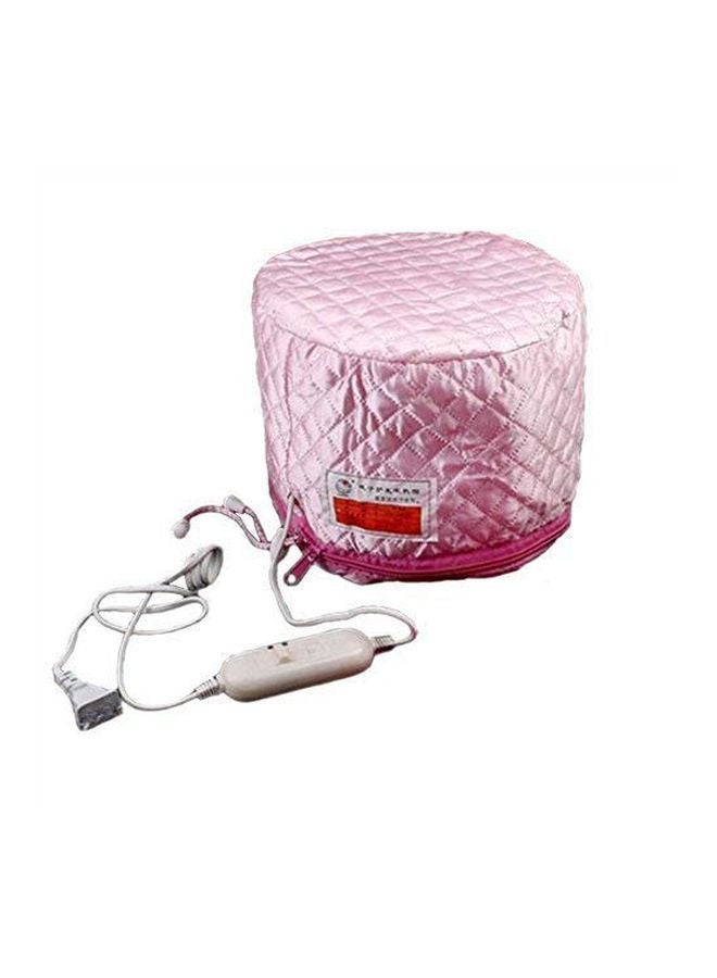 Labdhi Creation Nourishing Steamer Satin Thermal Treatment Cap Pink - Image 1