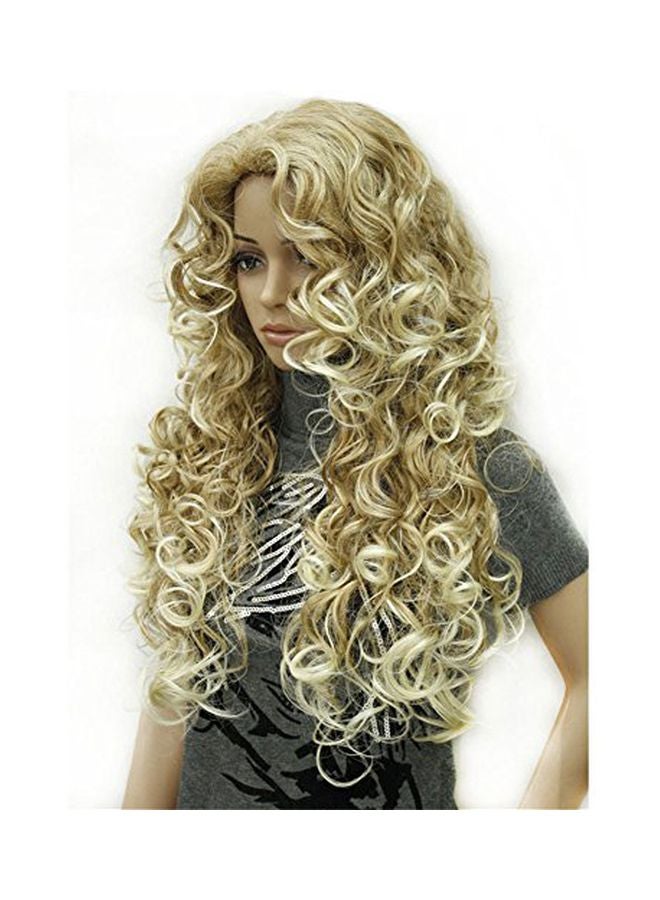 Long Wavy Synthetic Hair Wig Beige - v1571378149/N29309057A_2