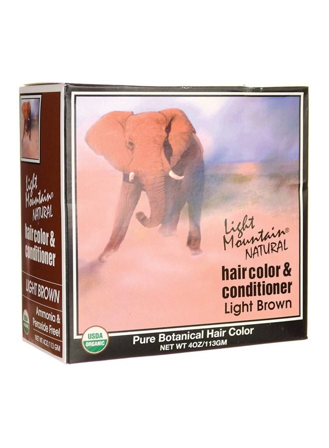 بلسم وصبغة شعر طبيعي البني الفاتح