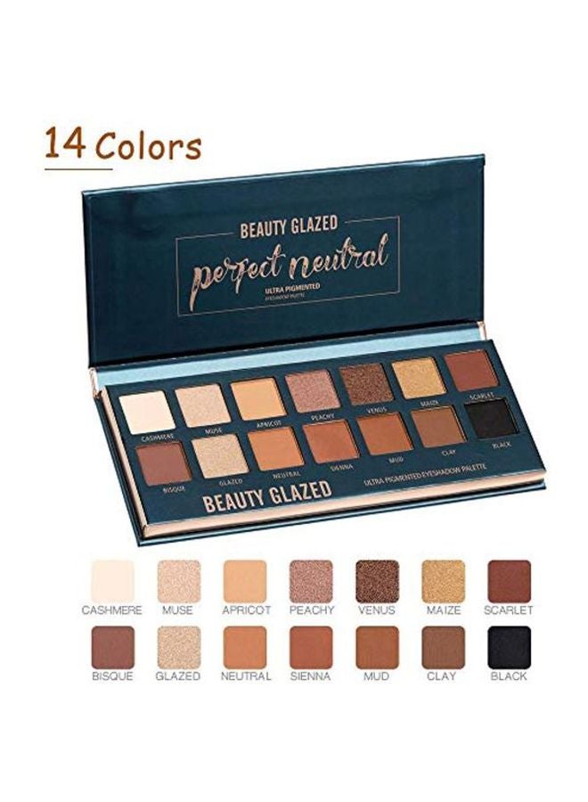 BEAUTY GLAZED - Perfect Neutral Ultra Pigmented Eyeshadow Palette Multicolour - Image 1