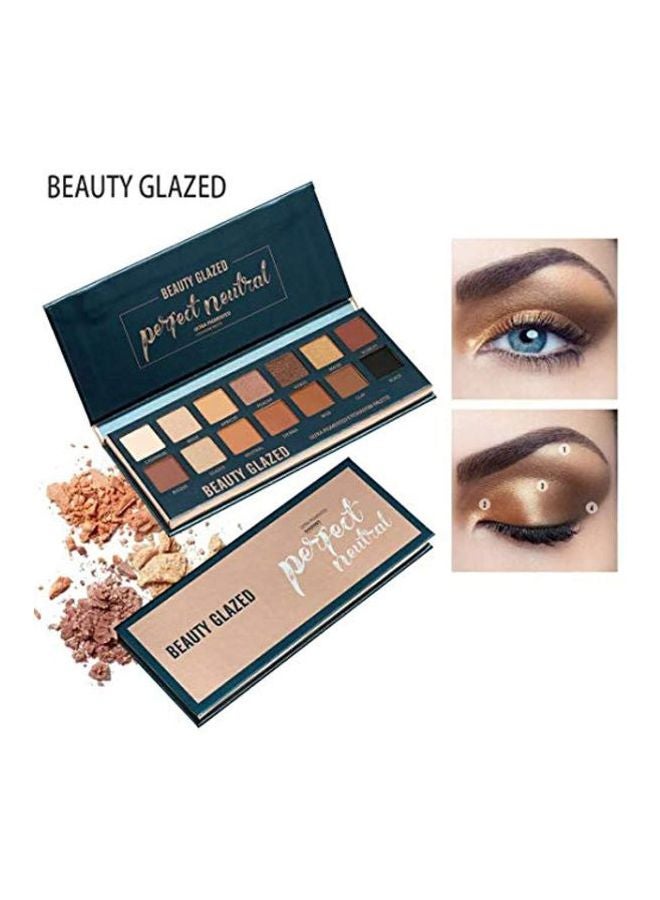 BEAUTY GLAZED - Perfect Neutral Ultra Pigmented Eyeshadow Palette Multicolour - Image 1