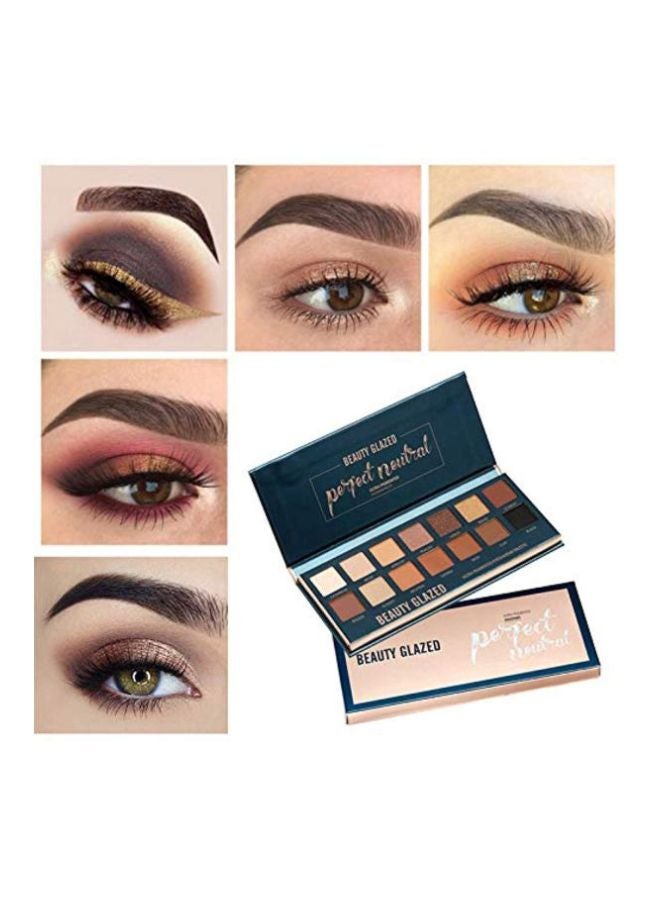 BEAUTY GLAZED - Perfect Neutral Ultra Pigmented Eyeshadow Palette Multicolour - Image 1