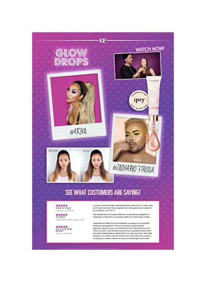 EDDIE FUNKHOUSER - Glow Drops Liquid Highlighter Lux Light - Image 1