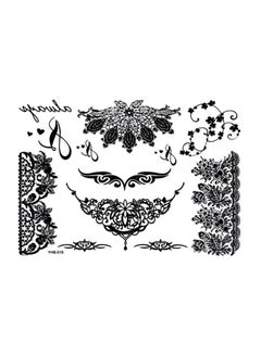 Pack Of 6 Temporary Tattoos Black - v1571385821/N31080680A_3