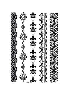 Pack Of 6 Temporary Tattoos Black - v1571385822/N31080680A_6