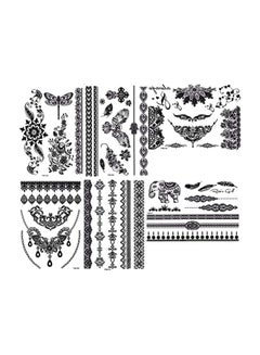 Pack Of 6 Temporary Tattoos Black - v1571385823/N31080680A_1