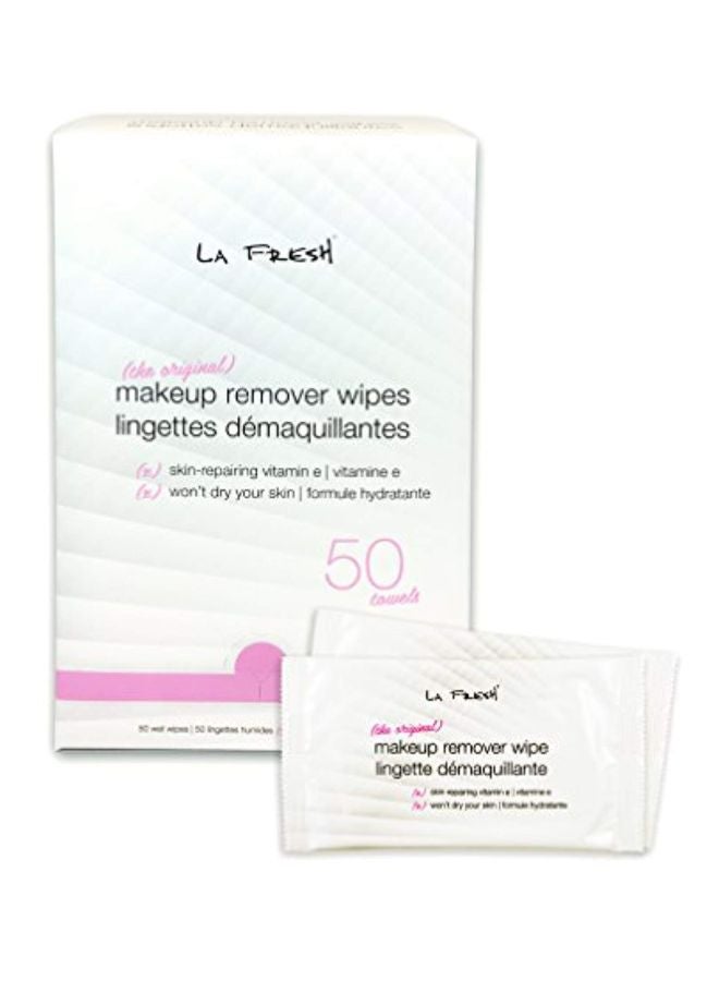 LA FRESH 50-Piece Makeup Remover Wipes White  - Image 2