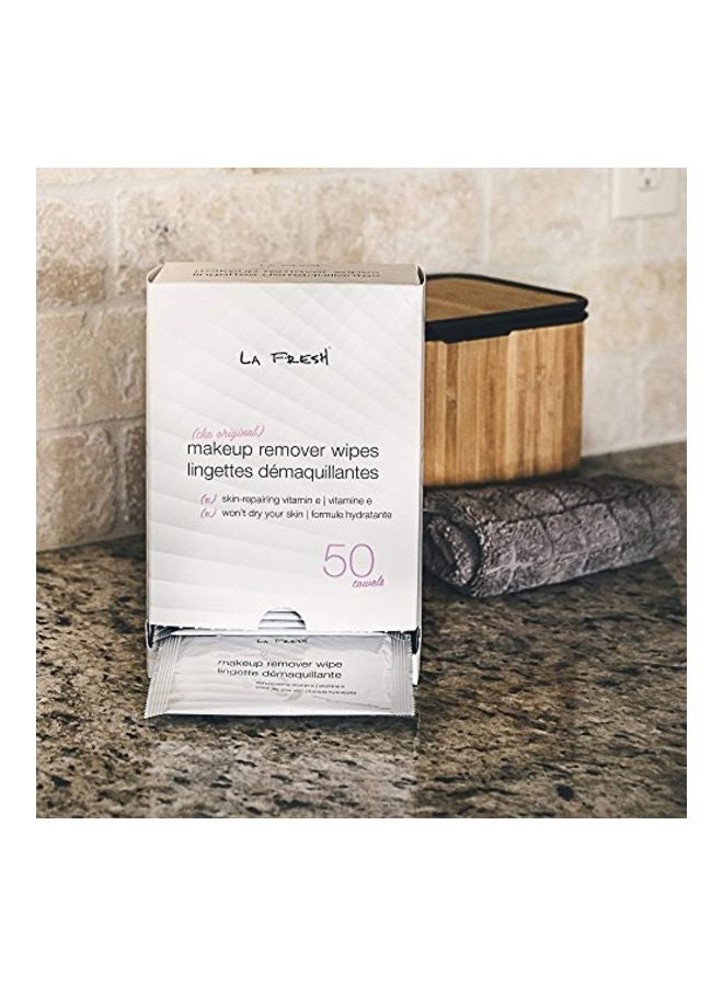 LA FRESH 50-Piece Makeup Remover Wipes White  - Image 3