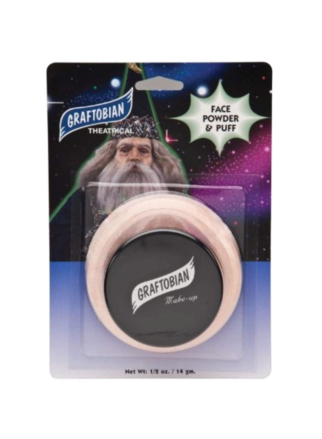 Graftobian Theatrical Face Powder And Puff Dark Beige