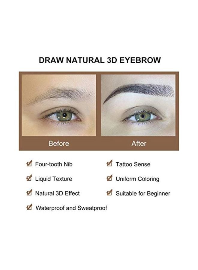 Handaiyan Liquid Eyebrow Pen 03 Red-Brown - Image 4