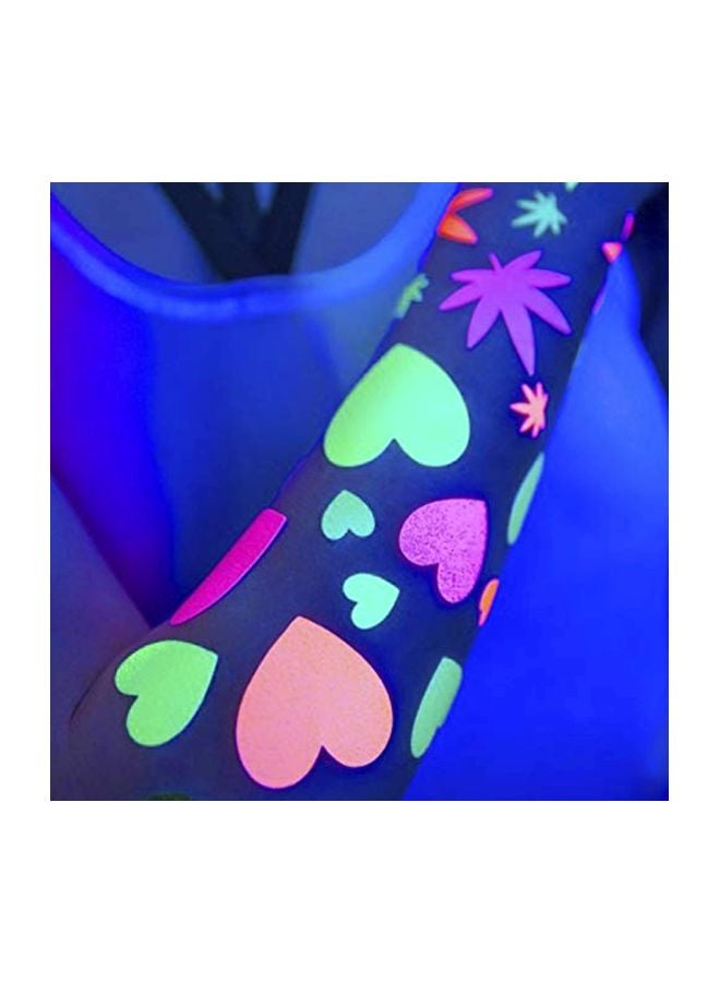 Sasswear 40-Piece Blacklight Heart Body Sticker Multicolour - Image 2