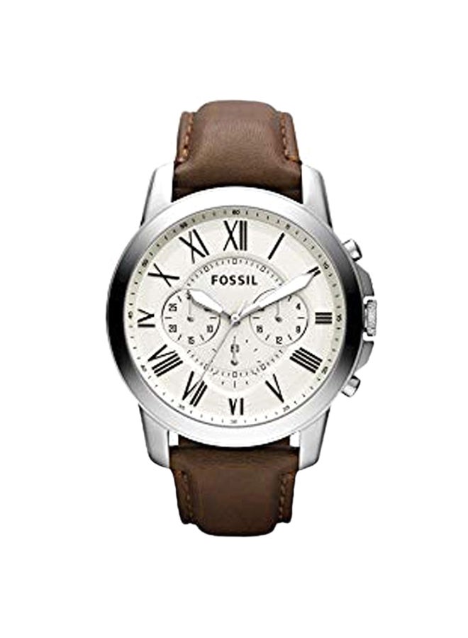 FOSSIL men Leather Analog Wrist Watch 3FS4735 