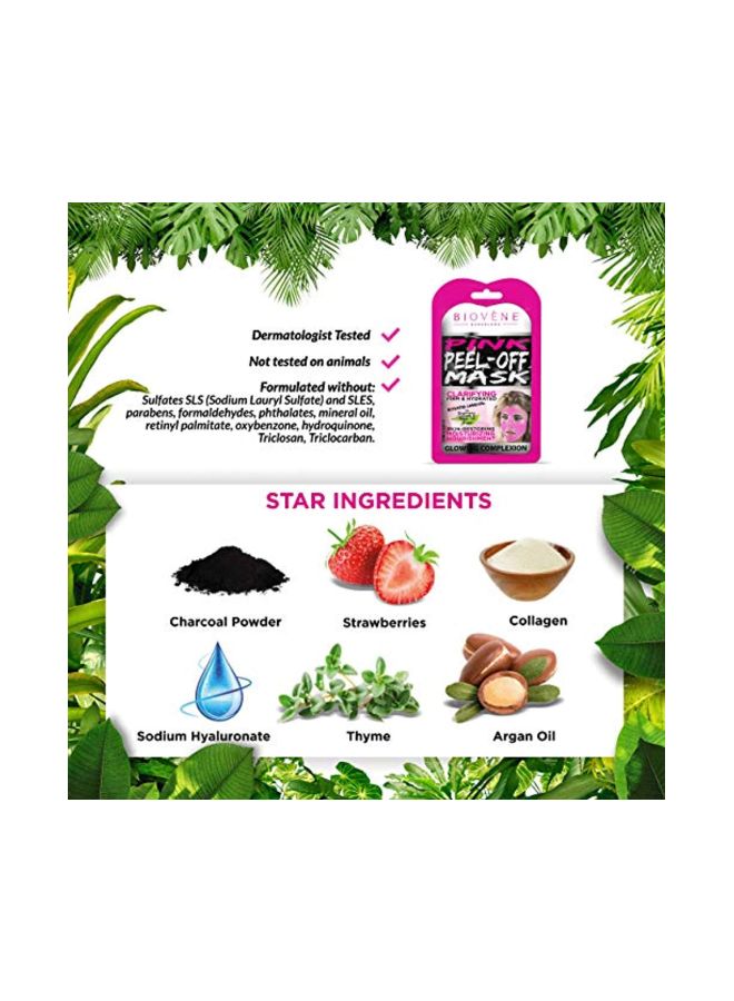 Biovene - Pack Of 4 Strawberry Peel Off Mask Pink - Image 1