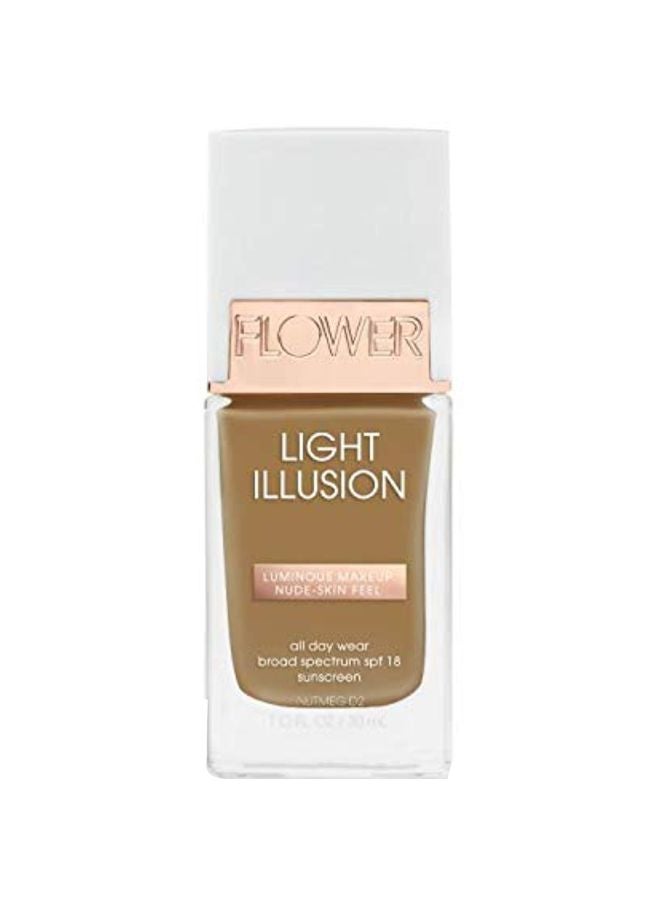 FLOWER Light Illusion Foundation SPF 18 Nutmeg - Image 1