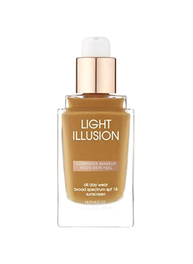 FLOWER Light Illusion Foundation SPF 18 Nutmeg - Image 3