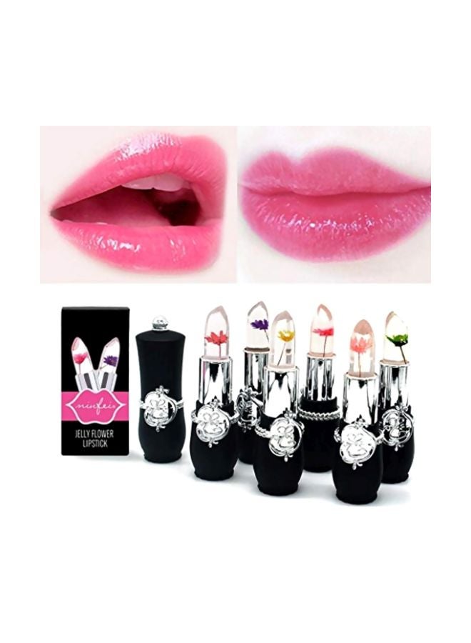 FirstFly Pack Of 6 Crystal Flower Jelly Lipstick A - Image 3