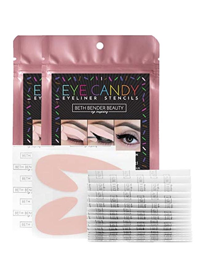 Beth Bender Beauty - Eye Candy Eyeliner Stencil Pad White - Image 1