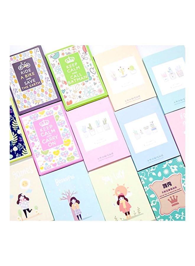 BeautyCoco - Pack Of 12 Blotting Papers Blue/Brown/Pink - Image 1