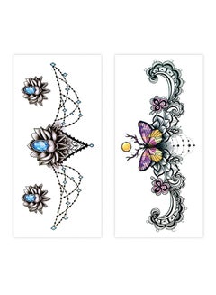 Generic 2-Piece Ladylike Waterproof Temporary Tattoo Sticker Set  - Image 1