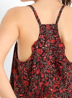 FOREVER 21 Floral Tulip Back Crop Top Multicolour  - Image 4