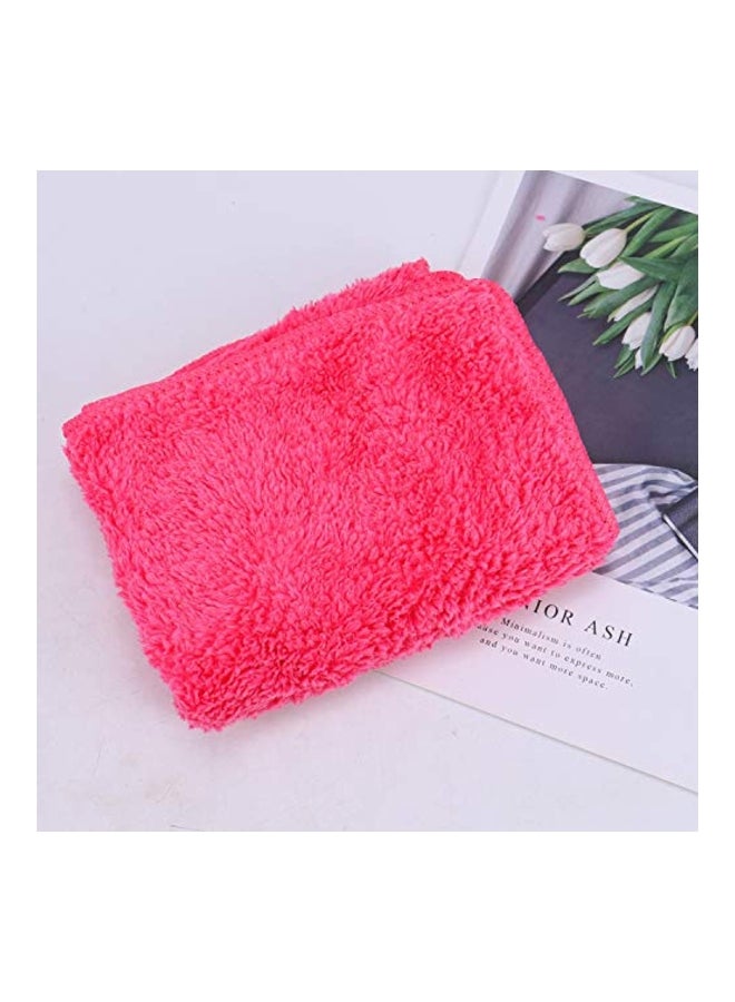 Monrocco 4-Piece Microfiber Facial Towel Hot Pink 25x30cm - Image 4