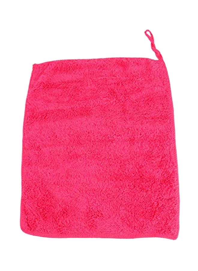 Monrocco 4-Piece Microfiber Facial Towel Hot Pink 25x30cm - Image 1