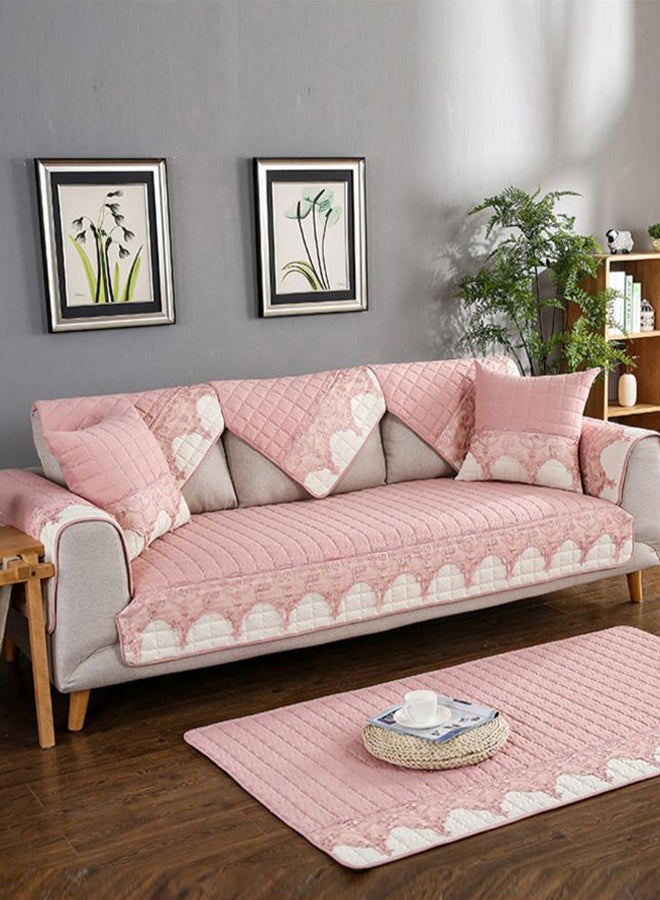 Modern Style Soft Comfortable Slipcover Pink 110x180cm 