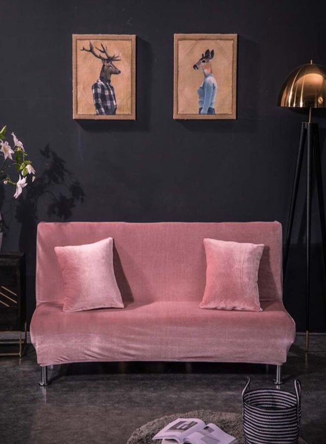 Geometry Pattern Solid Colour Home Living Room Slipcover Pink 145x185cm 