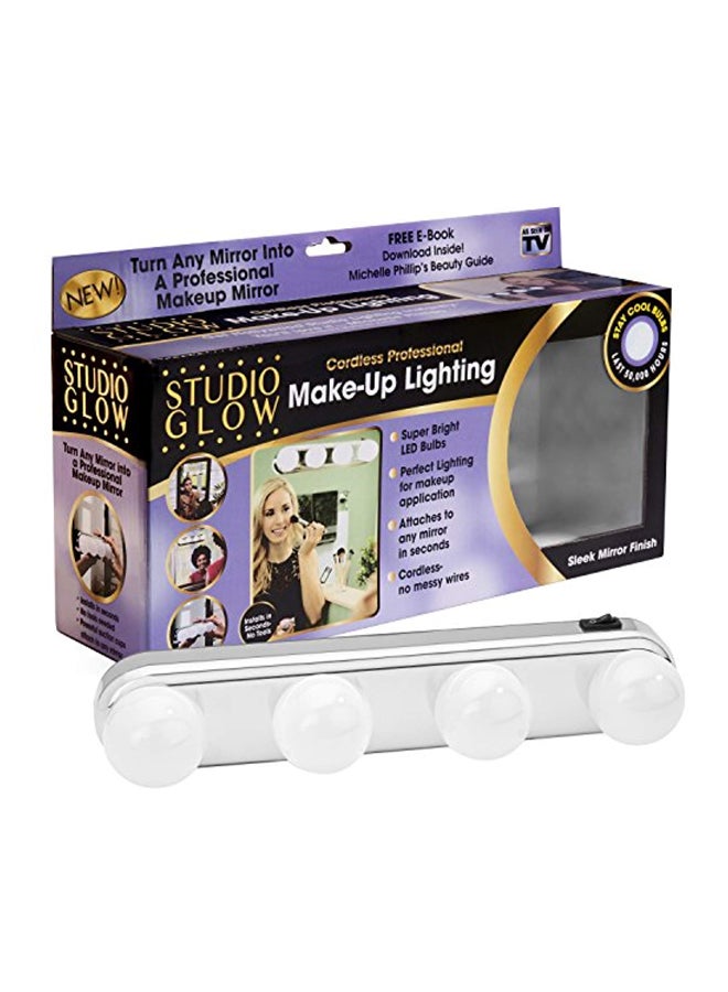 Cordless Professional Make Up Lightiing Mirror Clear 13x7.5x3.7inch