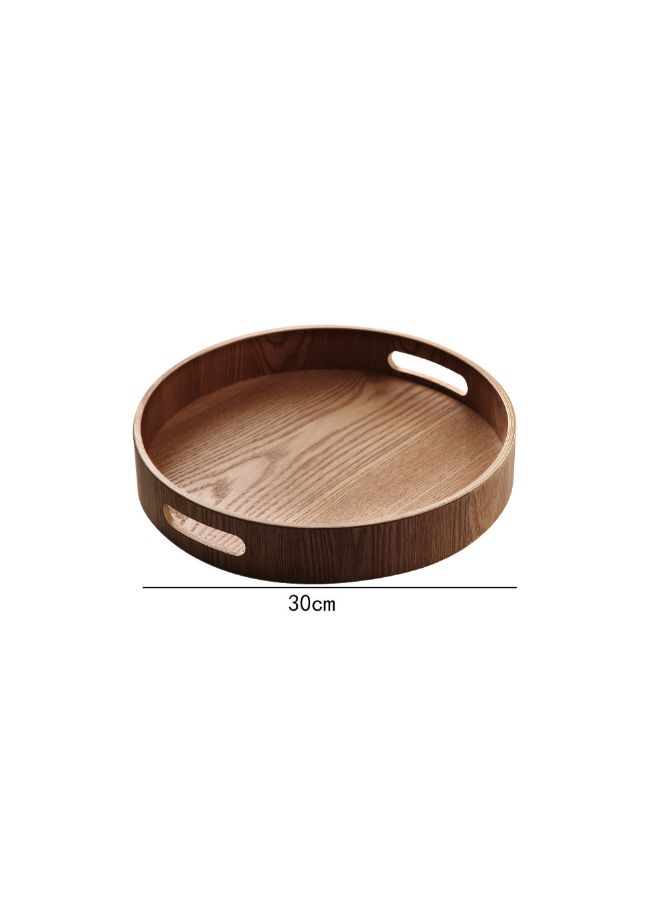 Round Bamboo Tray With Handle Brown 29.5x23x30cm - v1571408646/N30766478A_2