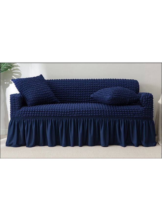 Solid Pattern Sofa Slipcover Blue 120 x 170cm