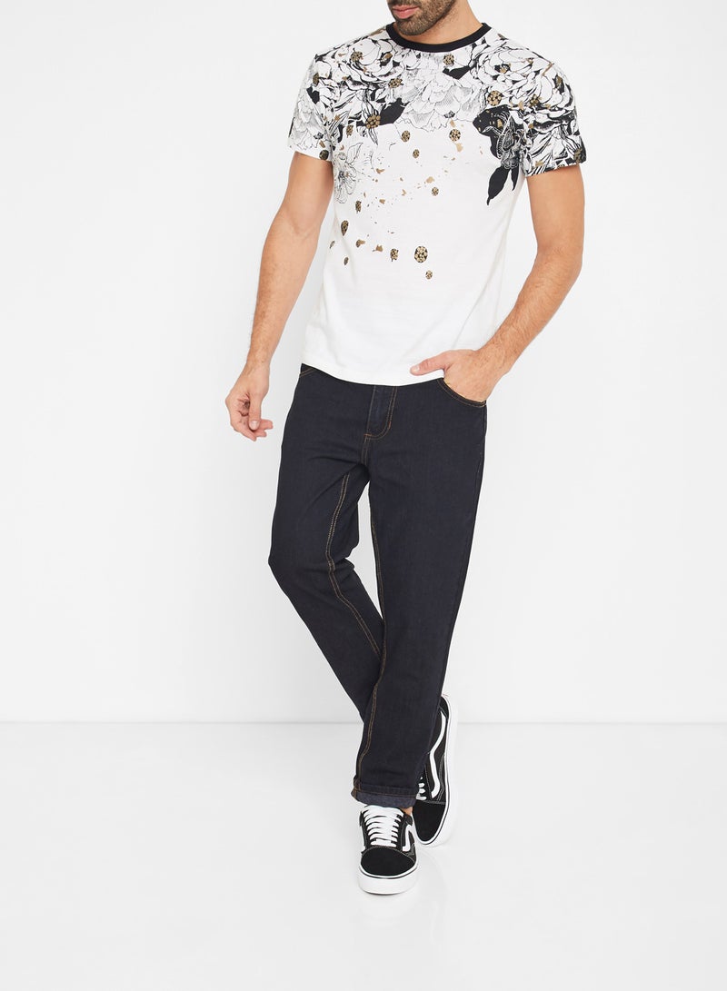 SOUL STAR - Stitch Detailed Slim Fit Jeans Blue - Image 1