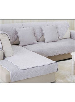 Modern Solid Pattern Sofa Slipcover Grey