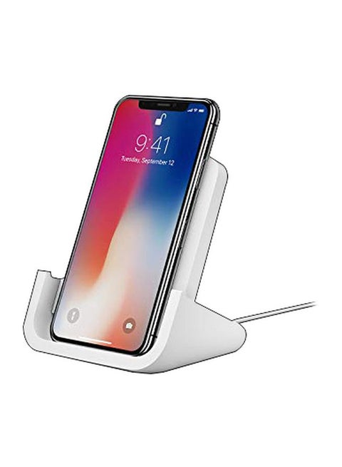 Wireless Charging Stand For Apple iPhone 8/8 Plus/X/XS/XS Max/XR White