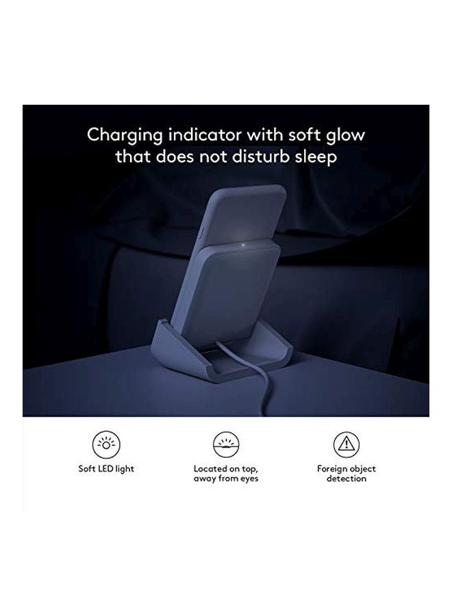 Logitech - Wireless Charging Stand For Apple iPhone 8/8 Plus/X/XS/XS Max/XR White - Image 1