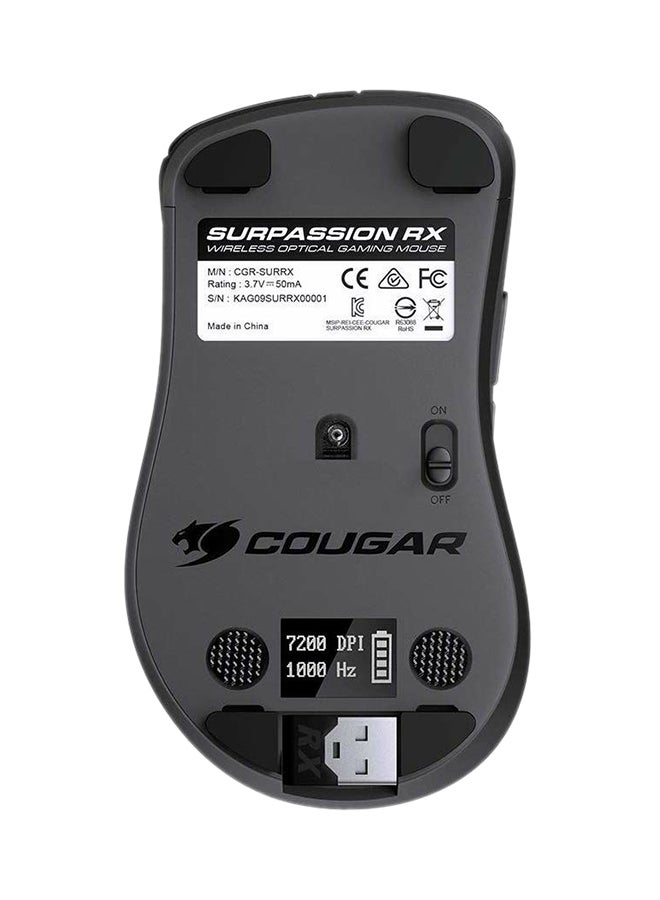 كوجار ماوس ألعاب ضوئي لاسلكي موديل RX أسود - Image 2