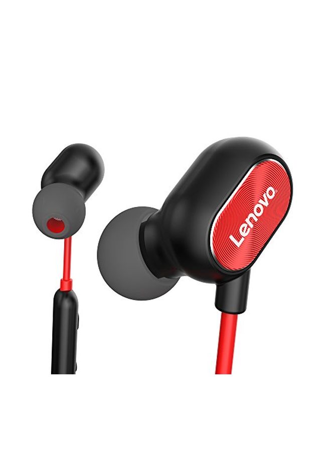 Lenovo Wireless In-Ear Headphones Red/Black - Image 2