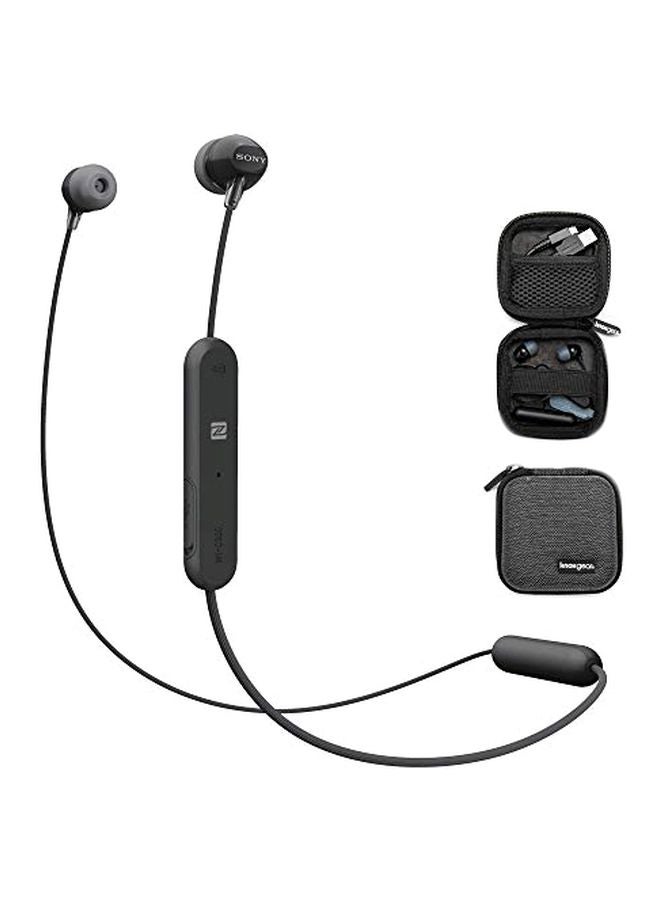 سوني سماعات رأس داخل الأذن لاسلكية WI-C300 أسود - Image 1