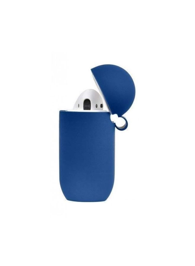 TINGZ Protective Case For Apple AirPods With Carabiner Blue  - Image 2