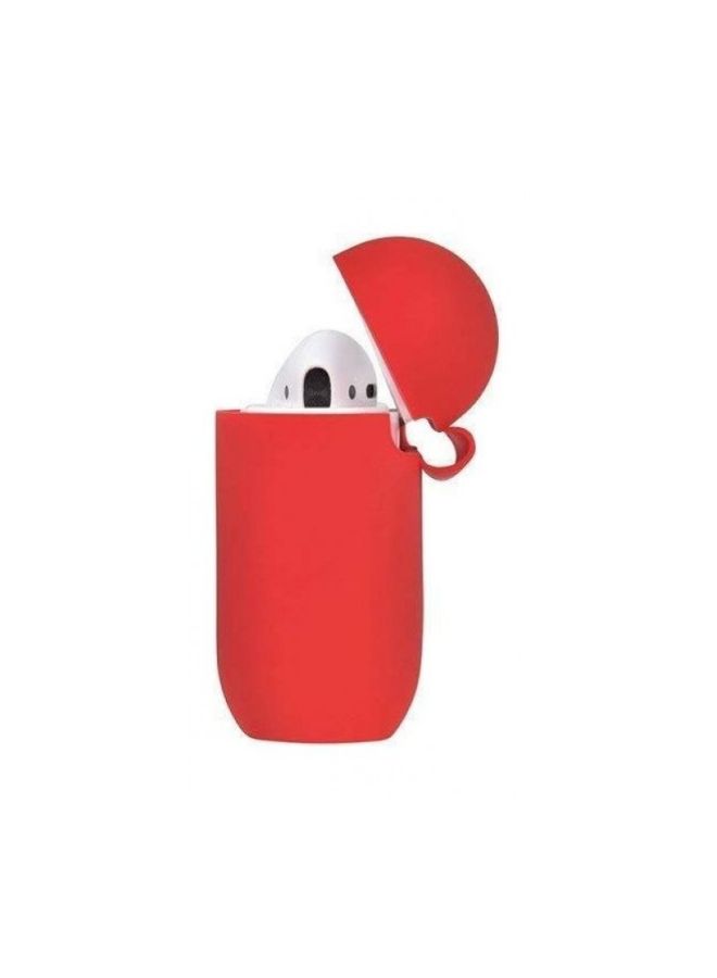 TINGZ Protective Case For Apple AirPods With Carabiner Red  - Image 2