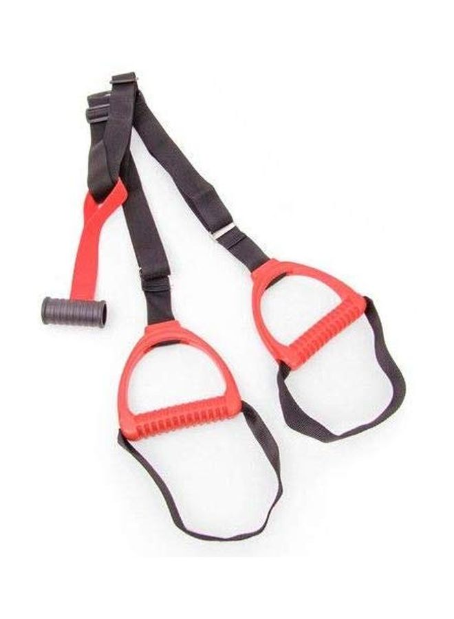 ماكس سترينث طقم عمود ممارسة تمارين رفع الجسم بتصميم قابل للتعديل مع حزام معلق بحلقة في الباب للتدريب - Image 5